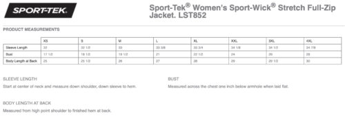Osseo Maple Grove Basketball - Black Embroidered Sport-Tek® Women's Sport-Wick® Stretch Full-Zip Jacket (LST852) - Image 2